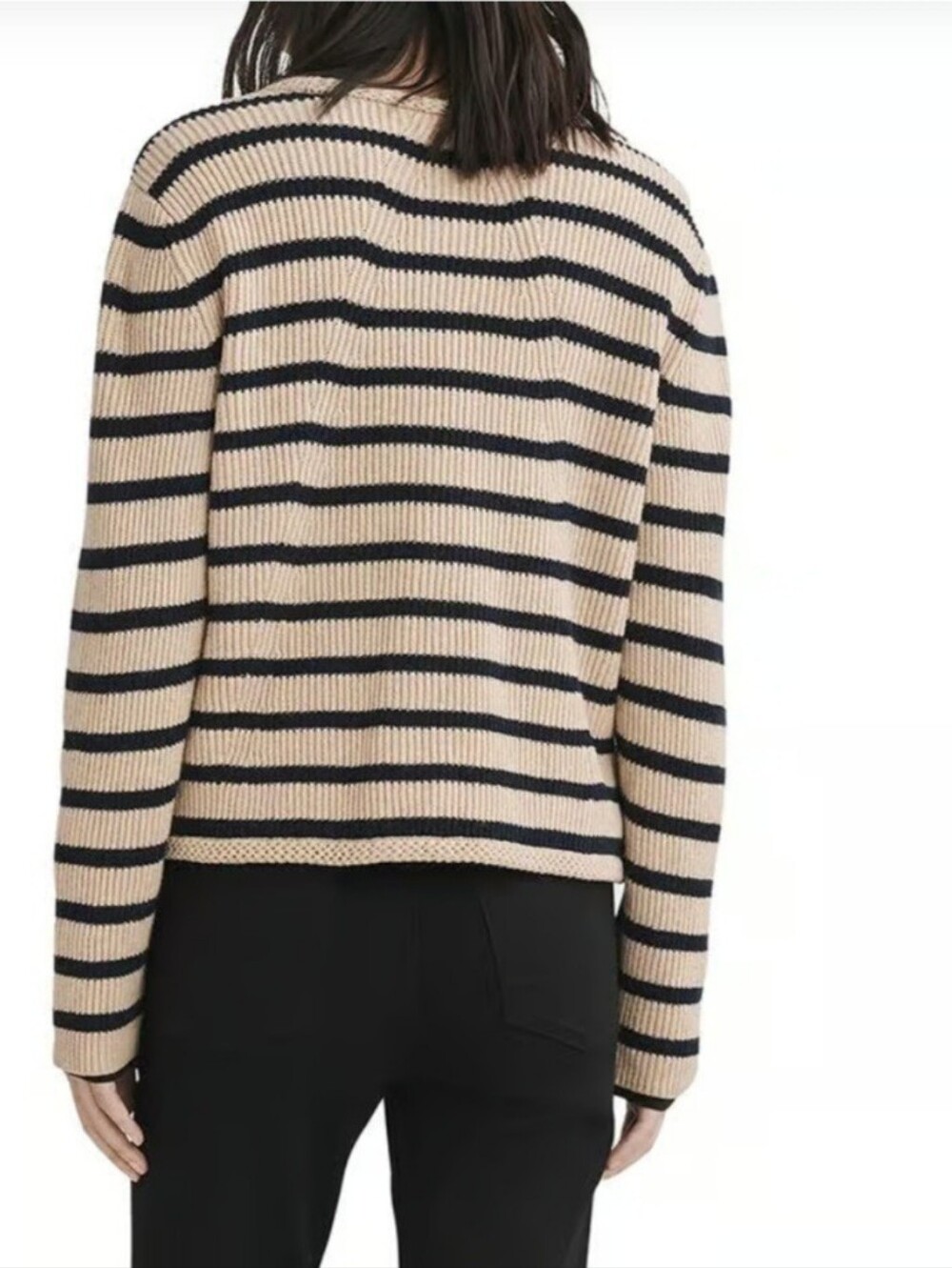 NWOT Rag & Bone Nancy Stripe Merino Wool Blend Cardigan - Picture 2 of 6